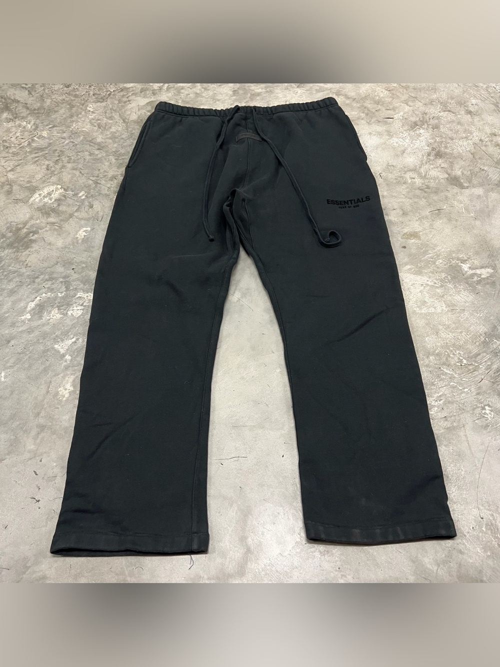 Essentials Fear of God Sweatpants Mens XXL Black Faded Oversize Fleece Casual